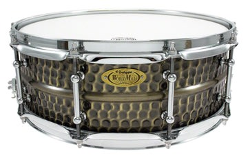 BKH-5014SH - BLACK DAWG 14" X 5" SNARE DRUM - HAMMERED BRASS SHELL