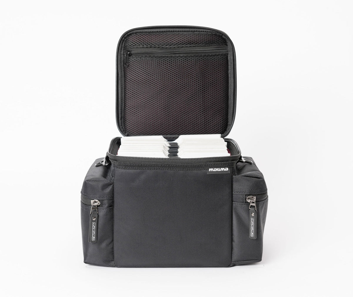45 Borsa per dischi 100 Nero/bordeaux