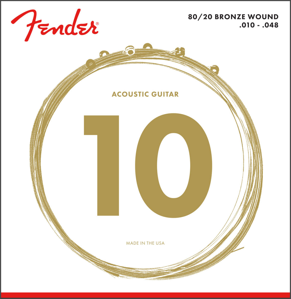 80/20 BRONZE ACOUSTIC STRINGS BALL END 70XL .010-.048 GAUGES (6)