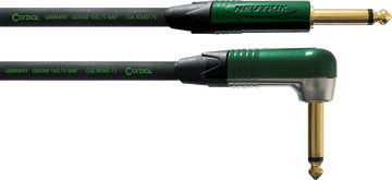 Cavo per Chitarra Jack Dritto /Angolato 3 M Verde