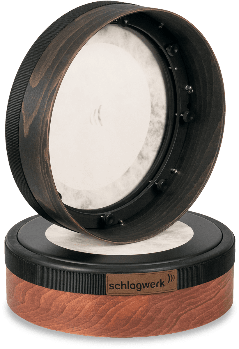TRADITIONAL FRAME DRUM BODHRAN NEOTRAD BLACK BROWN 14 MYLARHEAD
