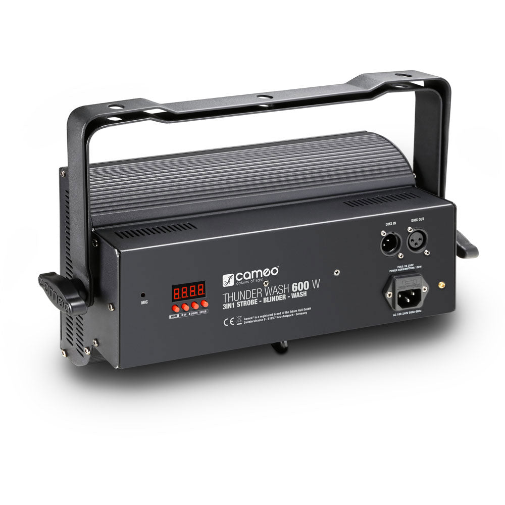 THUNDER WASH 600 W - PROIETTORE 3 IN 1 (STROBE BLINDER WASH) 648 LED BIANCHI 0,2 W