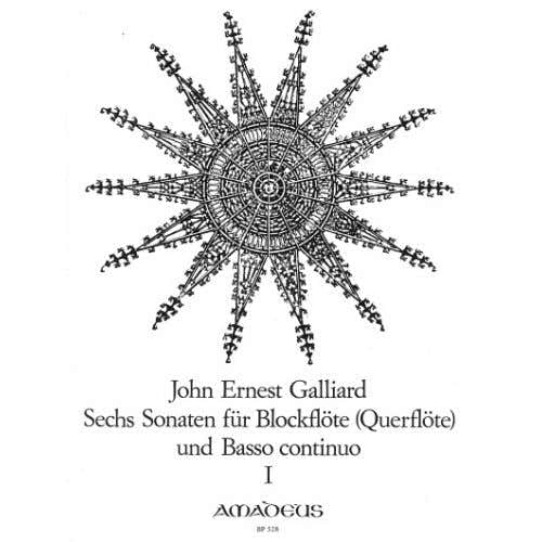 Galliard John Ernest - 6 Sonaten vol.1 N° 1-3 - Flauto dolce e basso continuo