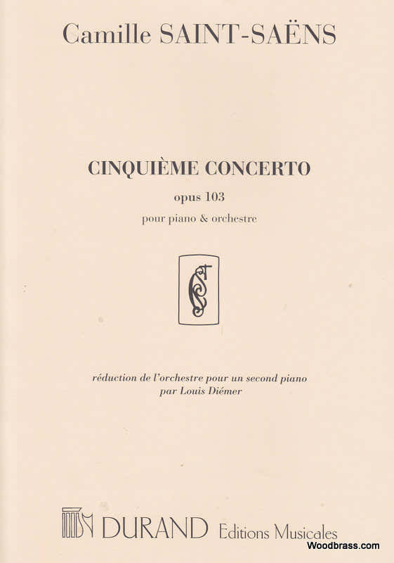 SAINT-saens - Concerto N 5 Op 103 - Pianoforte e orchestra