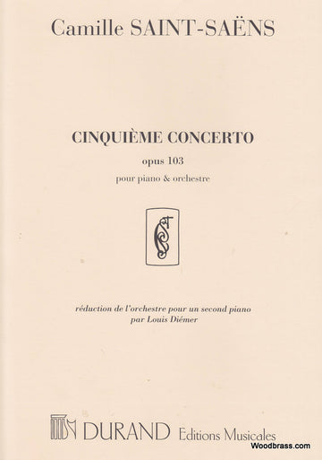 SAINT-saens - Concerto N 5 Op 103 - Piano et Orchestre
