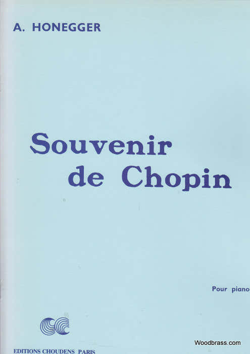HONEGGER ARTHUR - Ricordo di Chopin - Pianoforte