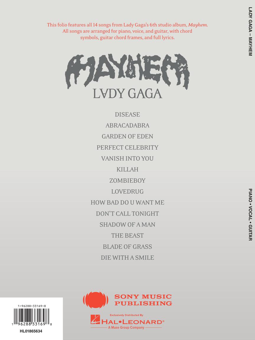 LADY GAGA - MAYHEM - PVG