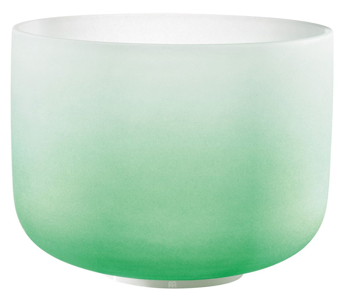 MEINL SONIC ENERGY CRYSTAL SINGING BOWL 11" COLOUR-FROSTED GREEN NOTE F4 HEART CHAKRA