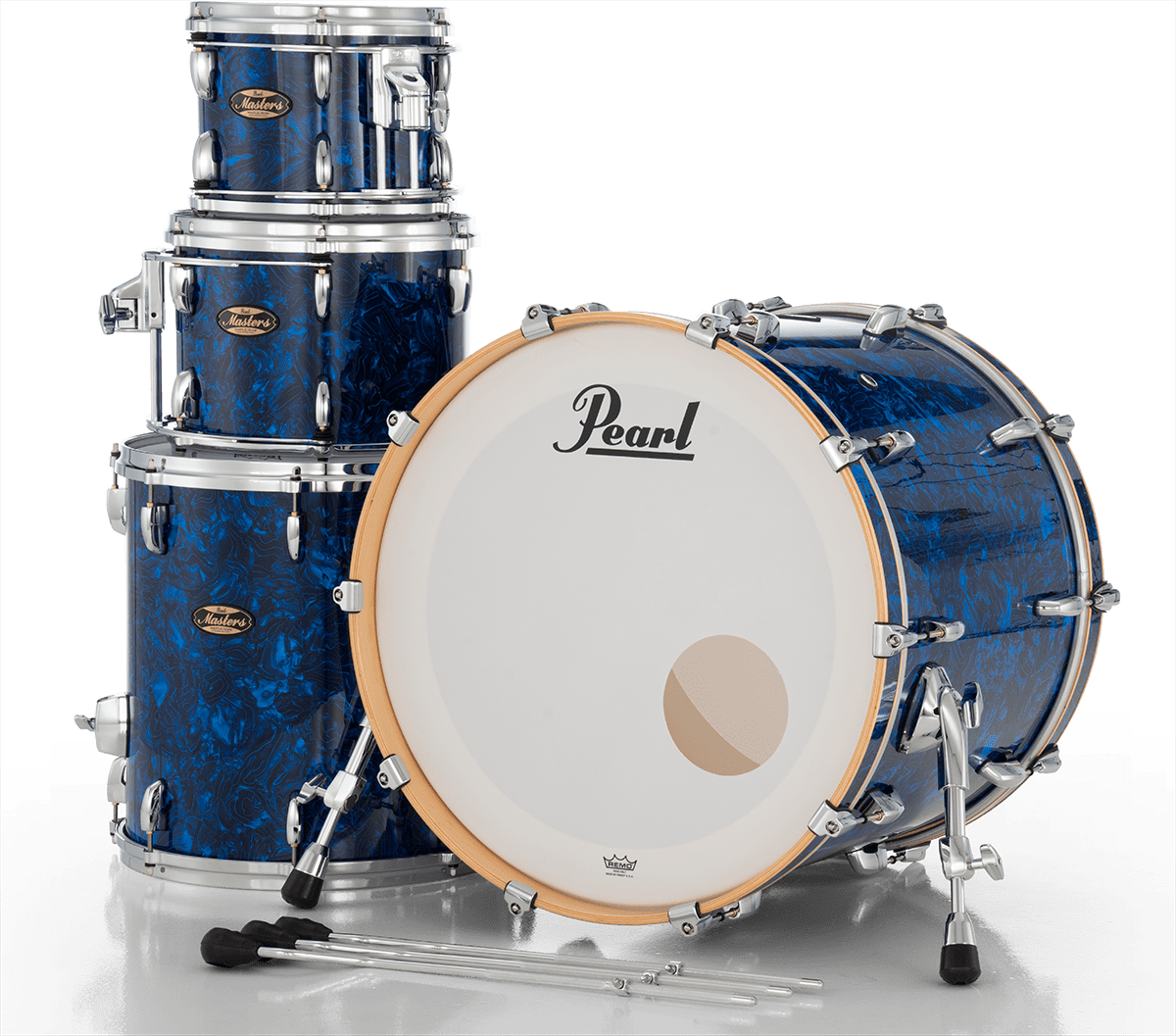 Masters Maple Gum Stage 22 GYROLOCK-l Abalone Blu