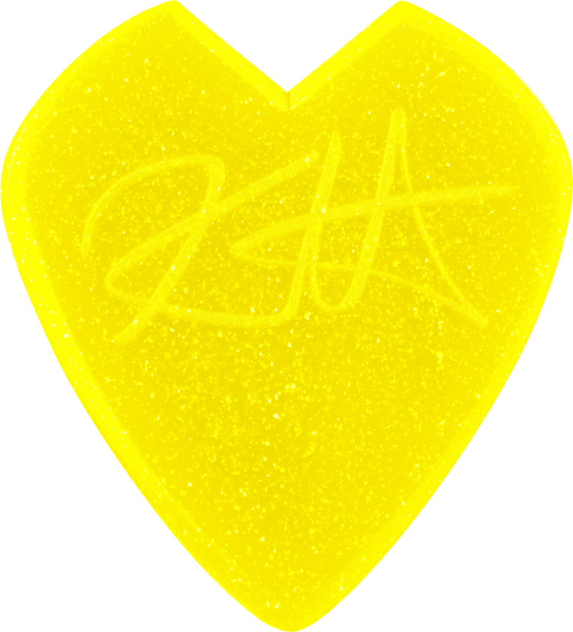 24 x 1,38mm Kirk Hammett Jazz III Glitter giallo