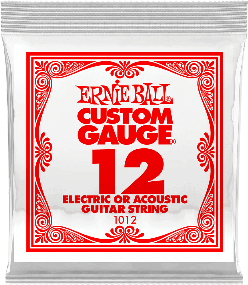 .012 PLAIN STEEL ELECTRIC OR ACOUSTIC GUITAR STINGS