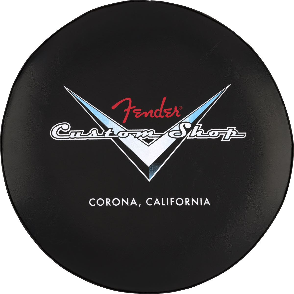 Sgabello da bar con logo Chevron Nero-Cromo 24"