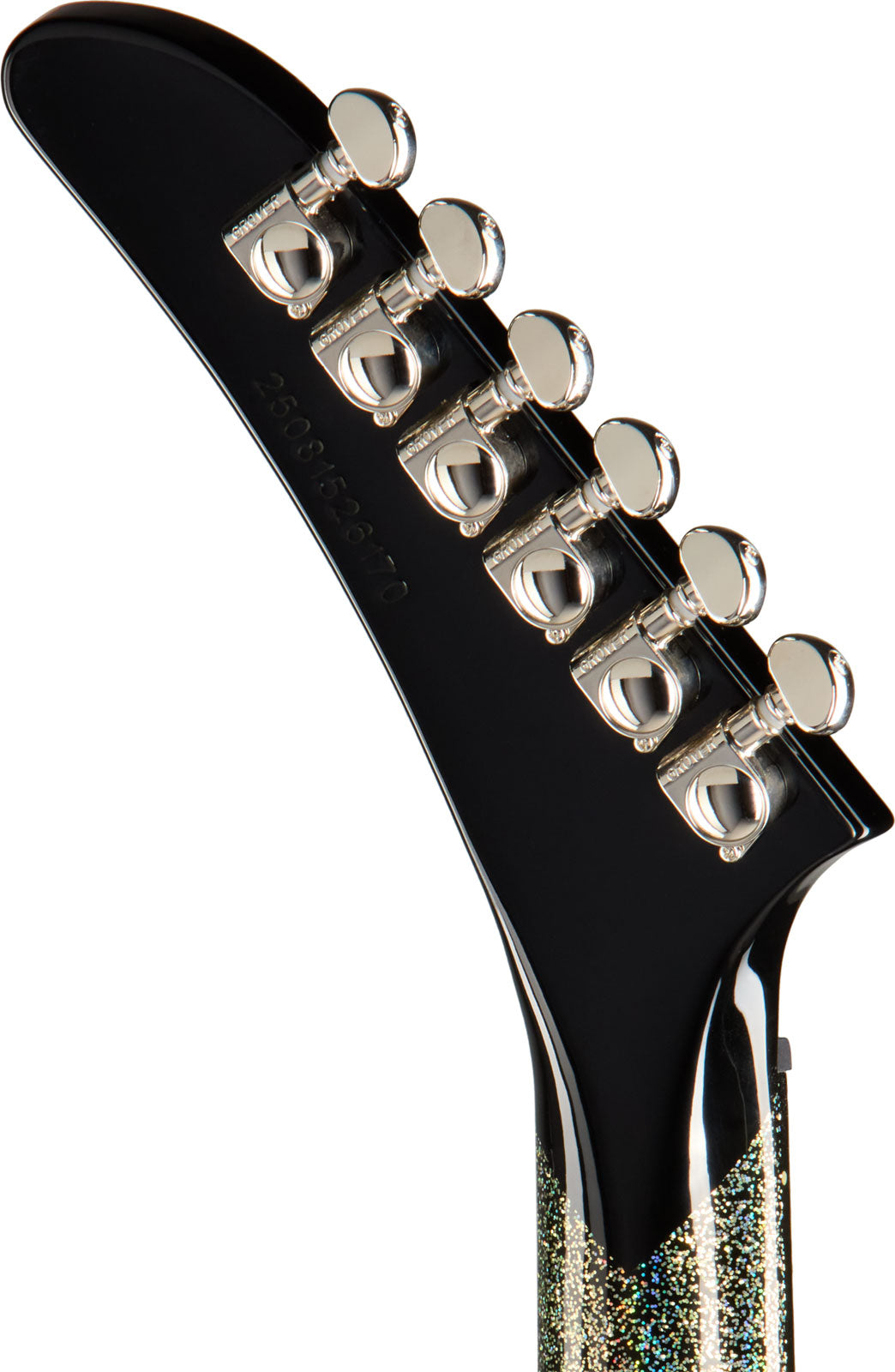 Explorer Custom Signature Lzzy Hale Diamante Nero Brillante Olografico IBG