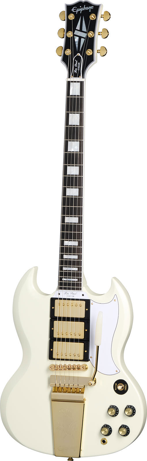 Les Paul SG Custom 1963 Maestro Vibrola Bianco classico IBGCSO