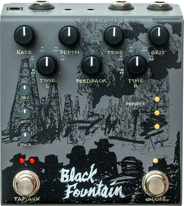 Black Fountain Stereo Slate - Oil Can Delay