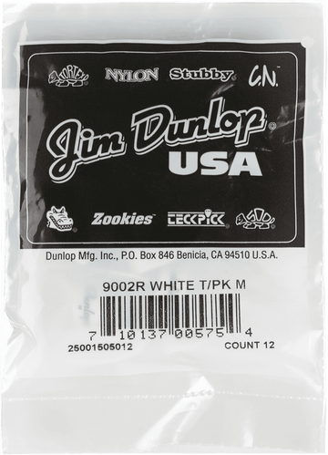 12 x Thumbpick White Medium