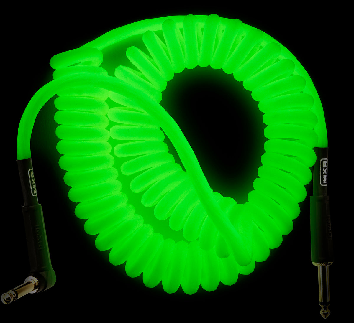 Cavo spiralato 4.5m Fosforescente al buio