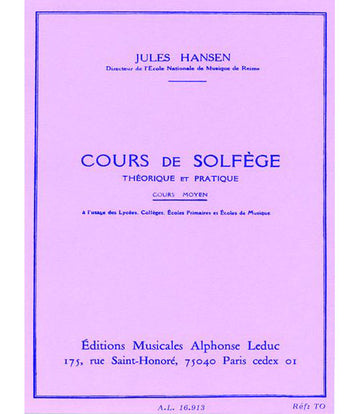 HANSEN JULES - CORSO DI SOLFEGGIO (MEDIO)