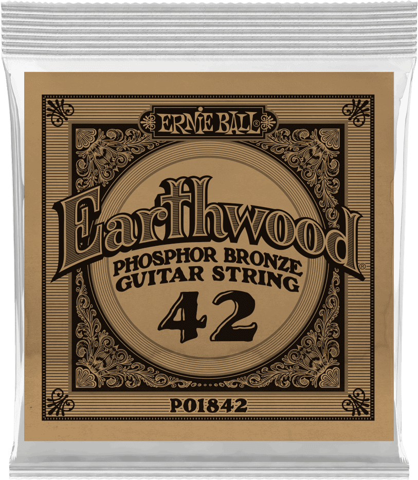 .042 EARTHWOOD PHOSPHOR BRONZE ACOUSTIC GUITAR STRINGS