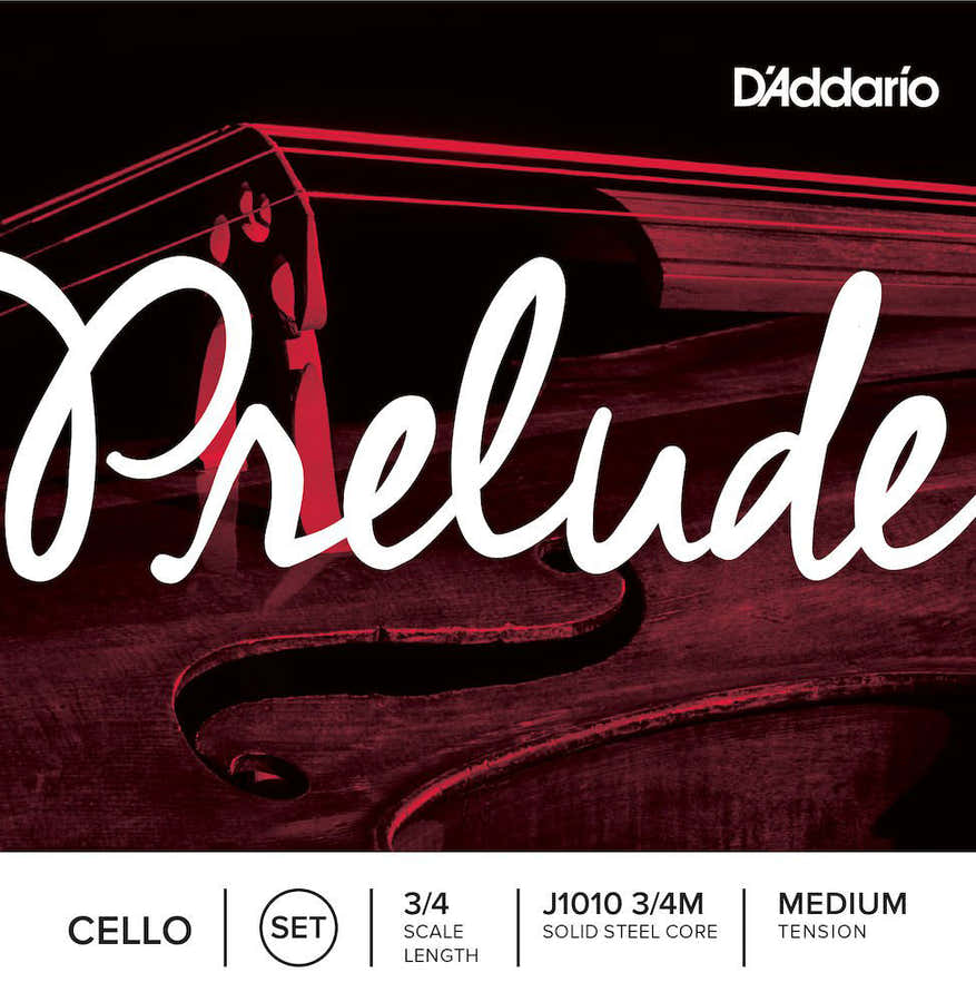 SET OF STRINGS FOR PRELUDE CELLO NECK 3/4 TENSION MEDIUM