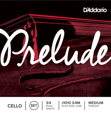 SET OF STRINGS FOR PRELUDE CELLO NECK 3/4 TENSION MEDIUM