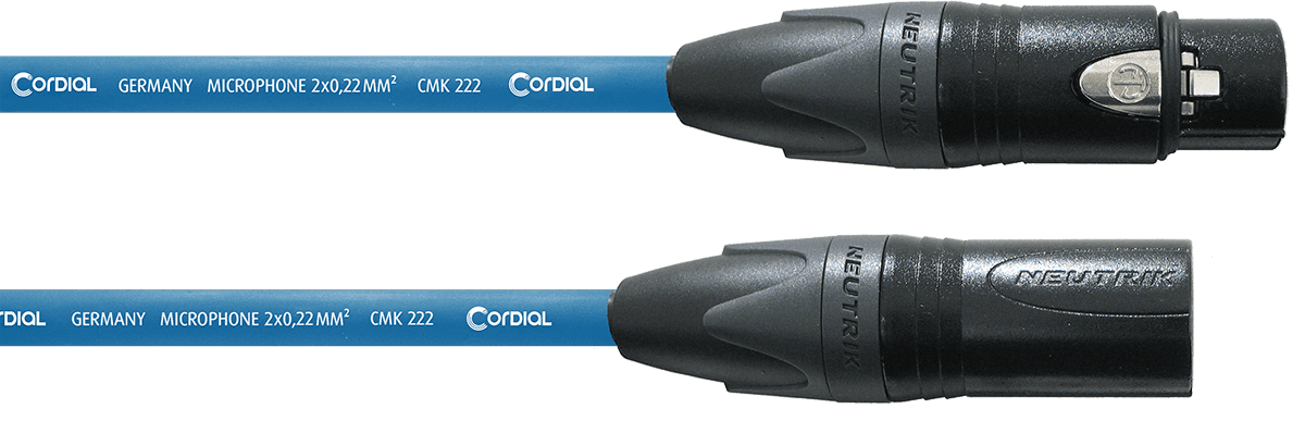 Cavo Microfono XLR 10 M Blu