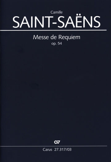 SAINT-saens Camille - Messe De Requiem Op.54 - Reduction Piano