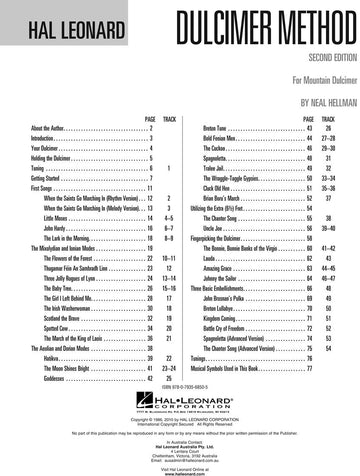 Hal Leonard Metodo per dulcimer - 2nd edizione