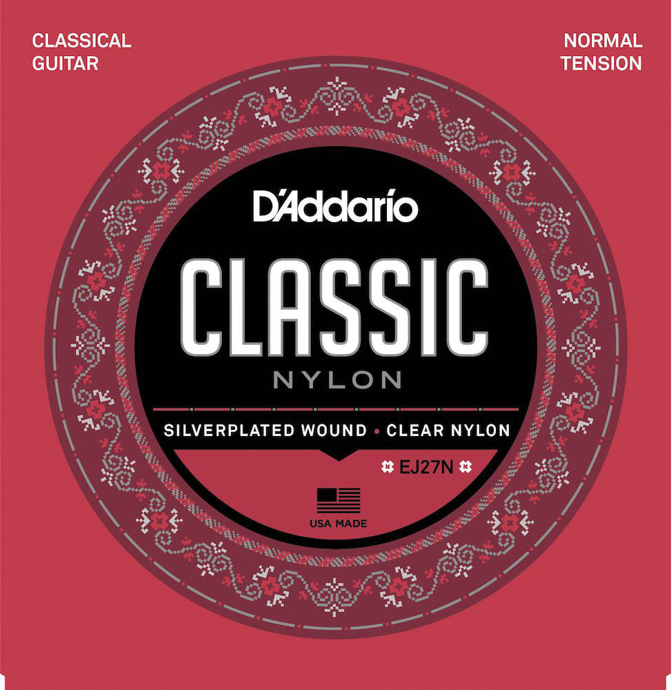 D'ADDARIO EJ27N STUDENT NYLON CLASSICAL GUITAR STRINGS NORMAL TENSION