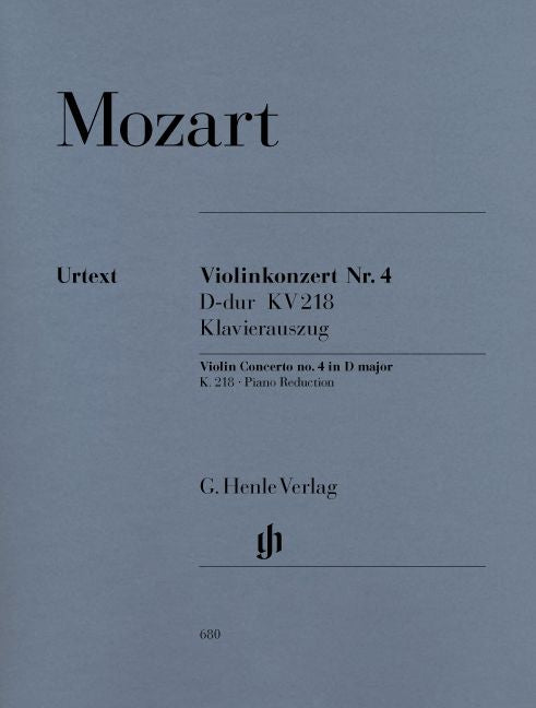 Mozart W.a. - Violin Concerto No. 4 D Major K. 218