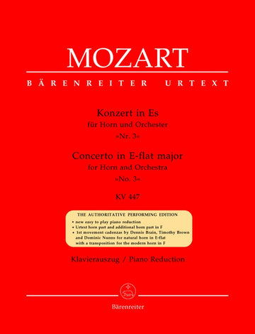 Moz W.A. - Concerto N°3 In Mib Maggiore Kv 447 Per Corno E Orchestra - Corno Pianoforte
