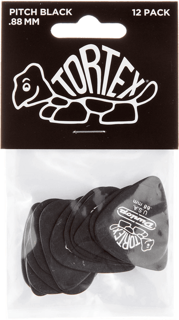 12 x 0,88mm Tortex Pitch Black