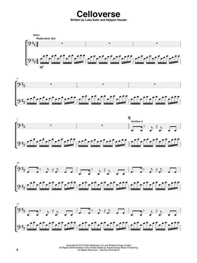 2cellos Sheet Music Collection - Violoncelle (sulic Luka / Hauser Stjepan)