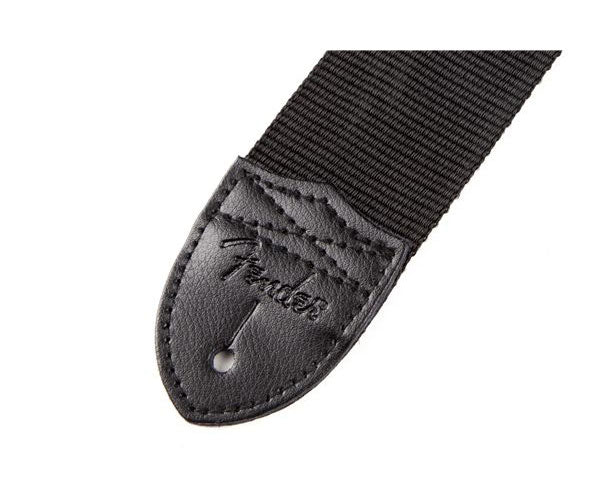 2" Tracolla in nylon con fulmine Nera
