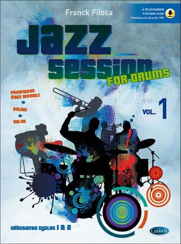 Filosa Franck - Jazz Session + 2 Audio En Ligne - Batterie