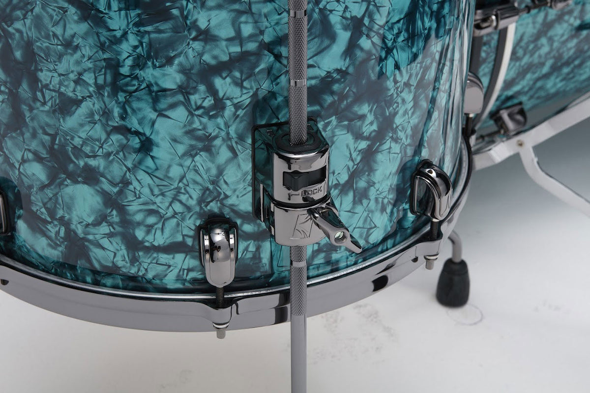 STARCLASSIC MAPLE STAGE 22 DRUM KIT BLACK NICKEL SHELL HARDWARE TURQUOISE PEARL