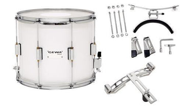 MARCHING SNARE DRUM 14" x 12" BIRCH WHITE