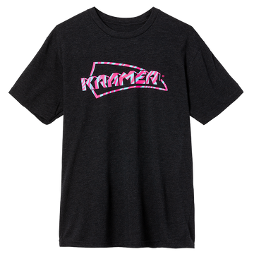"L" T-shirt Kramer Tiger Stripe nera mélange