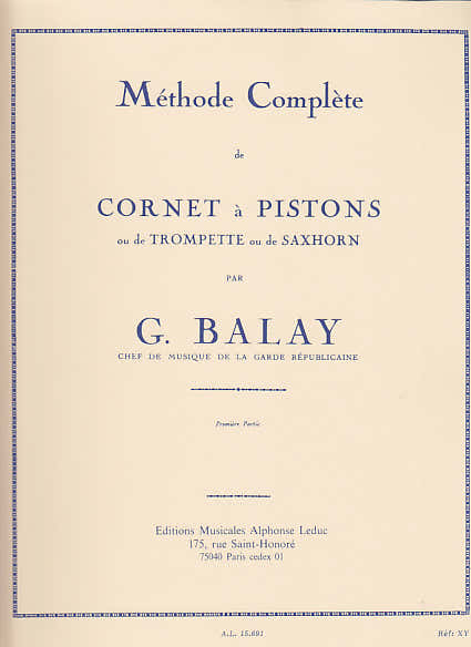 Metodo Completo Di Cornetta A Pistoni Vol.1 - Balay