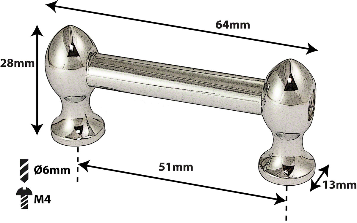 TL7S51B - BLOCCHETTO TUBO GRANCASSA - 51MM - SOLO (X1)