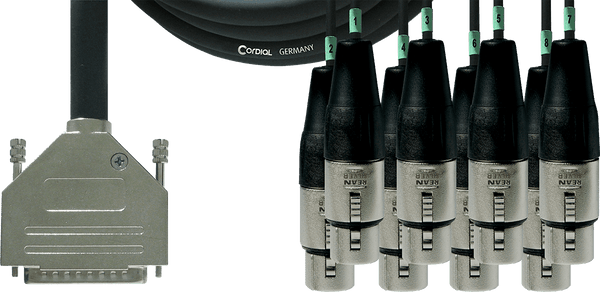Cavo di Interfaccia SUB-D/8 XLR Femmine 3 M