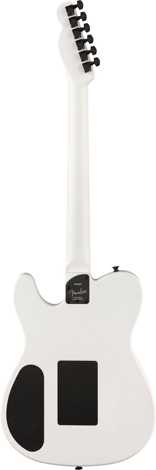 Telecaster Acoustasonic Triplesonic Jack White Satinato Arctic Bianco Con Top Nero Ricondizionato