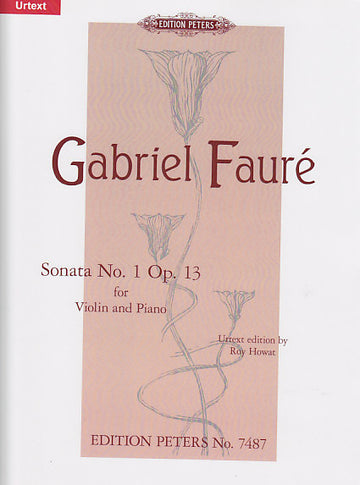 Faure G. - Sonate Fur Violine Und Klavier N° 1 A-dur Op. 13