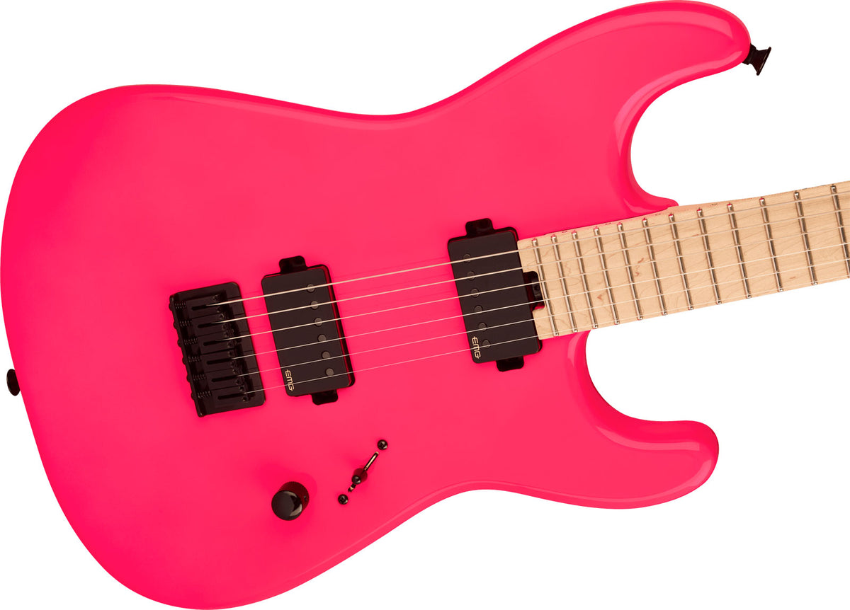 LTD Sean Long Firma Pro-Mod San Dimas Style 1 HH HT M MN Rosa neon
