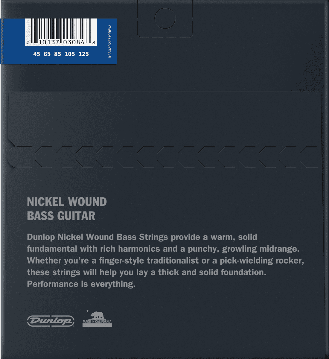 BASS STRINGS ROUND WIRE NICKEL NICKEL 45-125 SET 5 STRINGS