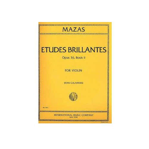 Mazas Jacques Fereol - Studi brillanti Op.36 Vol.2 (Galamian)