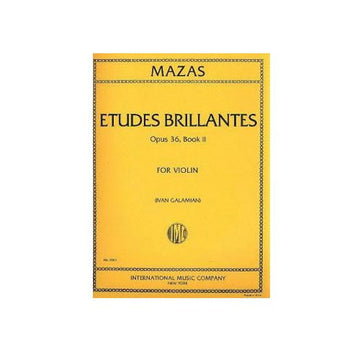 Mazas Jacques Fereol - Studi brillanti Op.36 Vol.2 (Galamian)