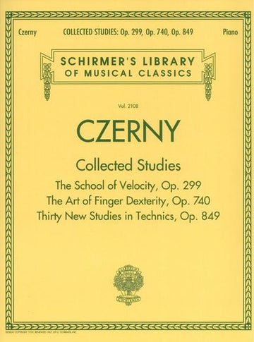 CZERNY C. - COLLECTED STUDIES - OP.299 OP.740 OP.849 - PIANO