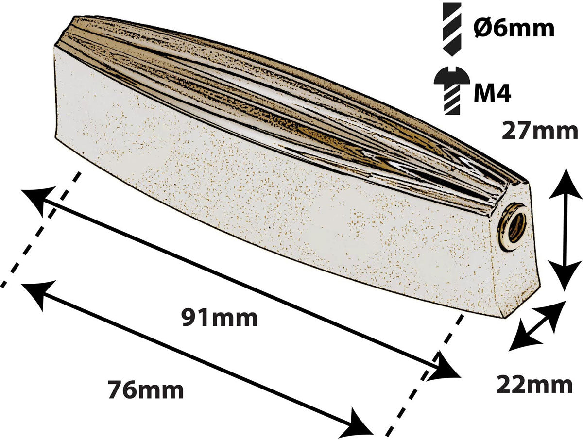 L23SD2-BR Blocchetto Cassa Chiara 76mm Dorato X1