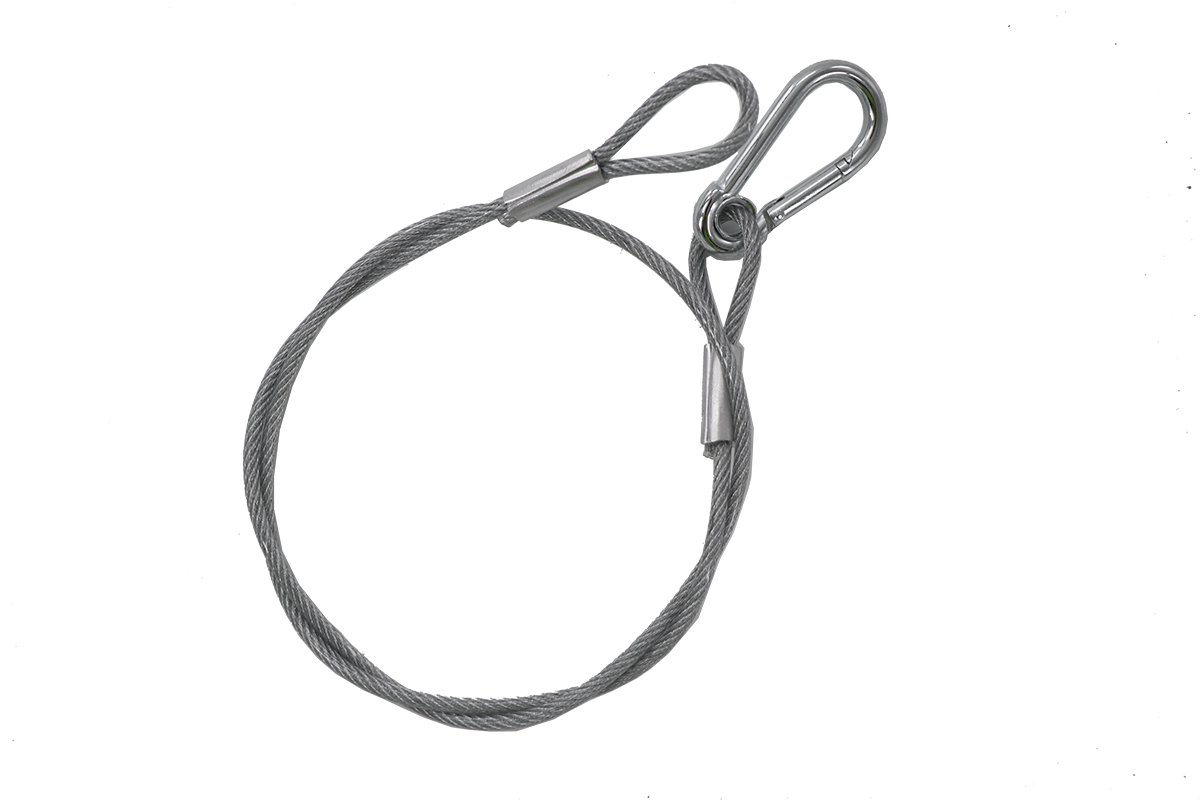 Fettuccia Di Sicurezza 4 mm 85 cm Argento